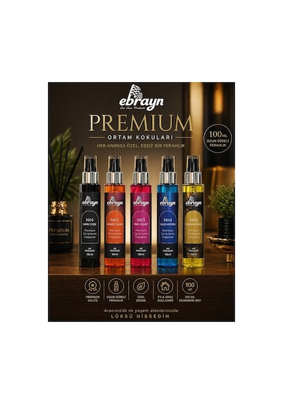 Ebrayn Premium Oda Ve Oto Kokusu 100 Ml Tekli