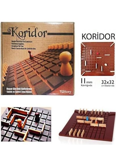 Ahşap Koridor Oyunu Akıl Mantık ve Strateji Zeka Oyunu