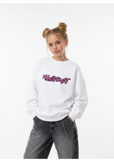 Seabubbles Manifest Lidya Kız Çocuk Sweatshirt BEYAZ