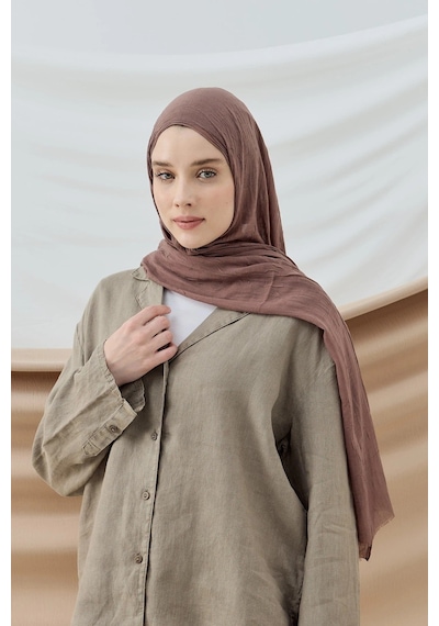 Deserto Fashion Bambu Şal Düz Renk-3551 Çok Renkli