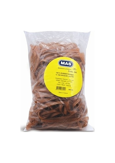 Mas 395 Genis Ambalaj Lastiği %100 Kauçuk 500 Gram Poşet