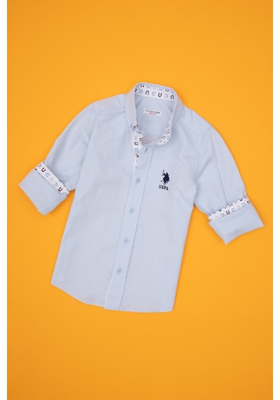 U.s. Polo Assn. Erkek Çocuk Açık Mavi Gömlek Desenli 50316701-vr003 Acık Mavı