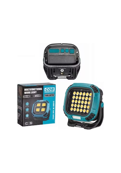 Powermaster Mx-w893 4000k 7000k Kırmızı 30 Cob Ledli Çok Fonksiyonlu Çalışma Lambası