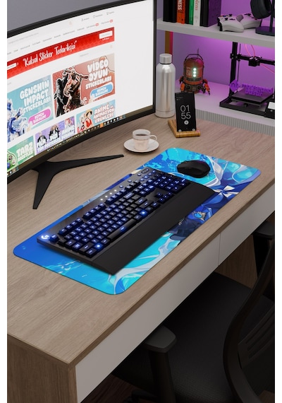 Furina Genshin Impact Anime Gacha V4 - 70x30 Xl Gaming Mouse Pad Fare Altlığı