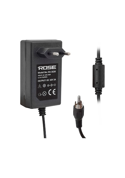 Rose Ra-1620 Rca Fişli 16 Volt - 2 Amper Priz Tipi Rca -tos Fişli