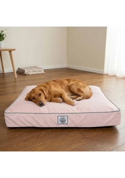 Konforlu Kaydırmaz Tabanlı Kedi-köpek Yatağı - Pembe, Small Açik Mavi