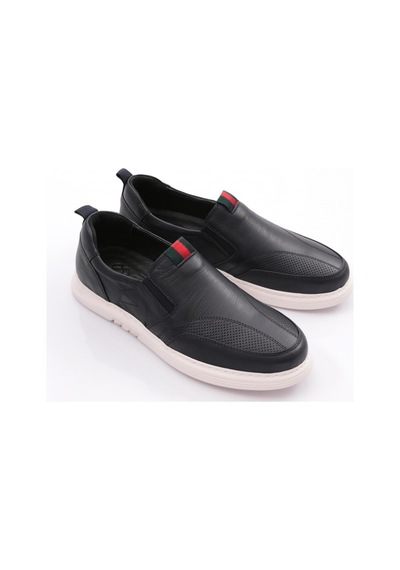 Dgn 6151 Erkek Yani Lastikli Sneaker Ayakkabi 6151-2505-R1078 Lacivert