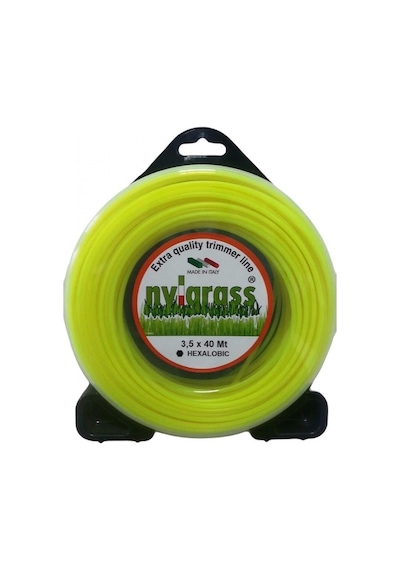 Nylgrass Sarı Altıköşe Tırpan Misinası 3.5 Mm 40 Mt