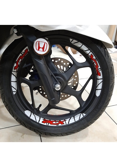 Honda Pcx Tasarımlı Jant Şeridi Kırmızı