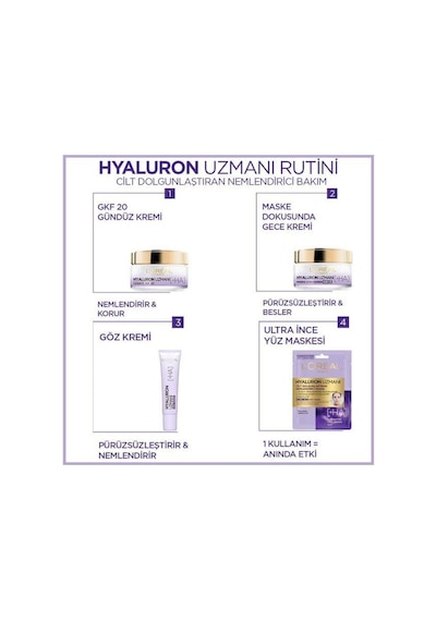 L'Oreal Paris Hyaluron Uzmanı Cilt Dolgunlaştıran Nemlendirici Göz Kremi 15 ML