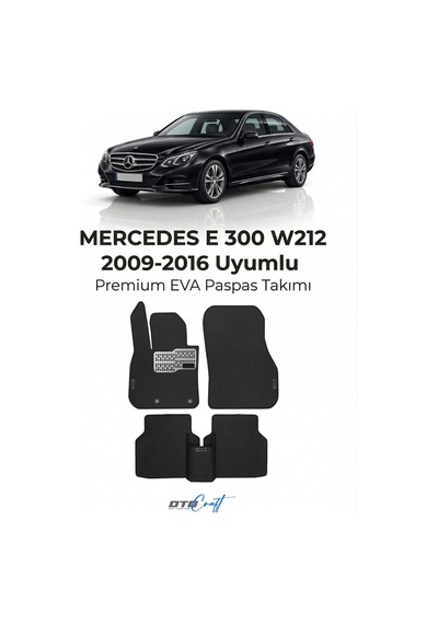 OtoCraft Mercedes E 300 W212 2009-2016 Araca Özel 3d Havuzlu Eva Paspas Tam Set 5 Parça