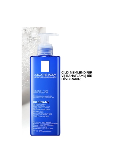 La Roche Posay Toleriane Hassas Ciltler Dahil Tüm Ciltler İçin Temizleme Jeli 400 Ml