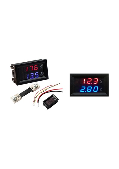 10a-led Dijital Voltmetre Ampermetre Us Dc 100 V 10/50/100a Voltmetre Ampermetre Led Çift Dijital Volt Amp Metre Ölçer