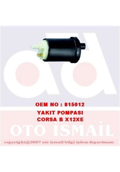 BOSCH 580314154 YAKIT POMPASI ASTRA F G VECTRA A CORSA A CORSA B