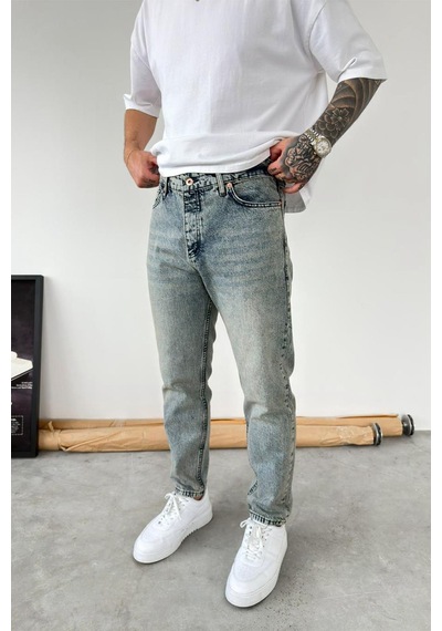 Vintage Mavi Soft Degrade Boyfriend Pantolon