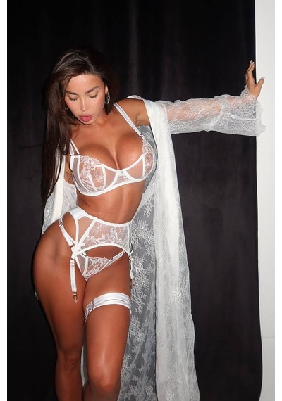 Anna Luxury Jartiyer Set - Beyaz Beyaz