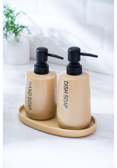 Jardin 3 Lü Banyo Seti - Krem Krem