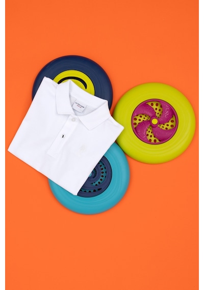 U.S. Polo Assn. Erkek Çocuk Beyaz Basic Polo Yaka Tişört 50279572-VR013