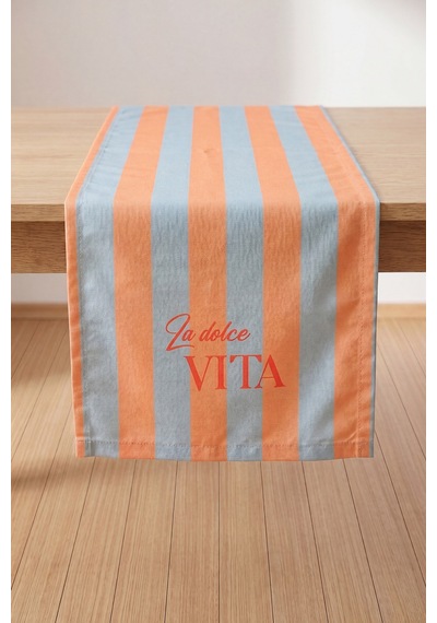 La Dolce Vita Baskılı Runner 40x140 Cm Çok Renkli