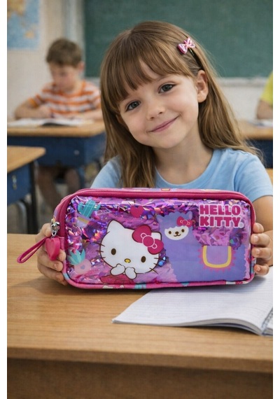 Hello Kıtty Kalem Çantası Pembe