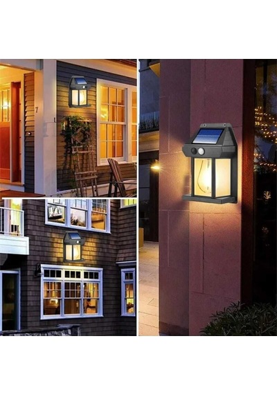 Volemi Güneş Enerjili Bahçe Led Ampul Hareket Sensörlü Bahçe Led Su Geçirmez 3 Mod'lu Solar Led Unichrome