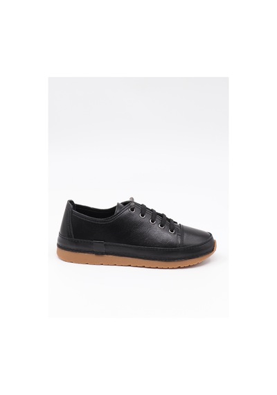 Nesilshoes Nesil Shoes Spil Rc1 Siyah Hakiki Deri Kadın Ayakkabı