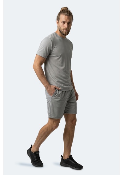 Slazenger Hıjack I Erkek Gri Tişört