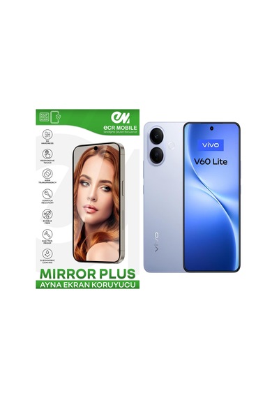 Vivo V60 Lite İle Uyumlu Ayna Mirror 9h Kırılmaz Nano Ekran Koruyucu Ekran Kapalıyken Ayna