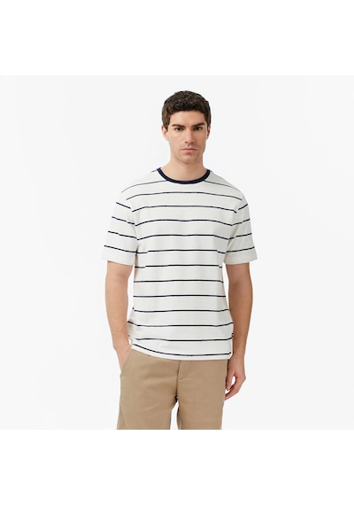 Nautica Regular Fit Çizgili Erkek T-shirt V65320t Lacivert