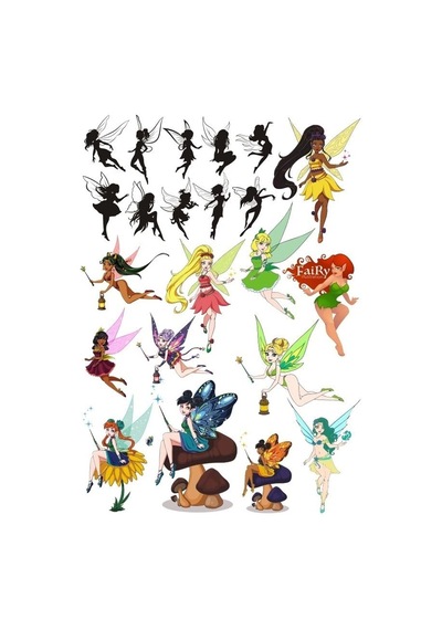 Peri Sticker Set-3 19 Parça Telefon, Tablet, Defter, Laptop Sticker