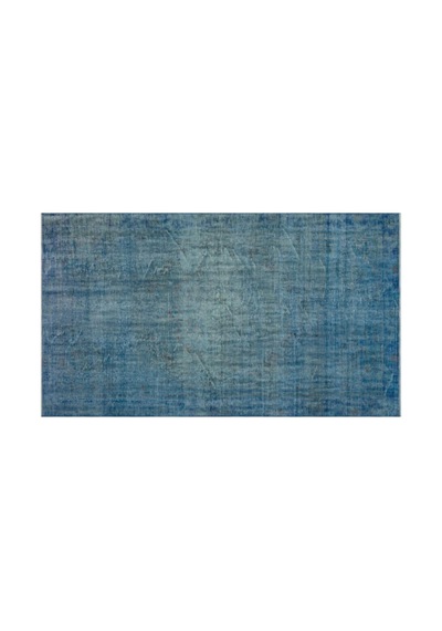 El Dokuması Vintage Yün-pamuk Mavi Halı 23453 161 X 280 Cm