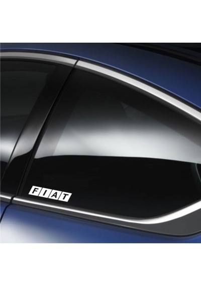 Fiat Araba Arka Cam Araç Sticker Yapıştırma 2Adet