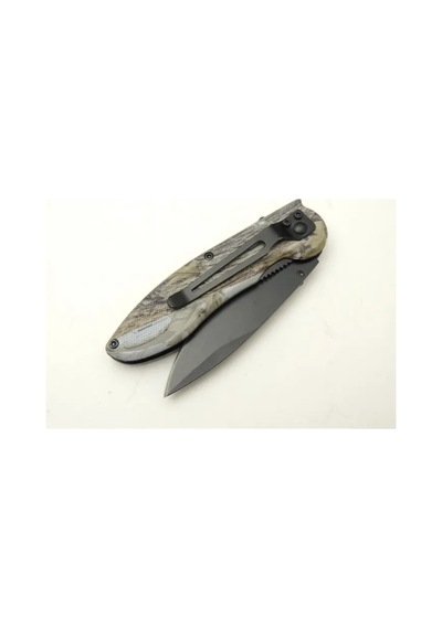Çakı Yaprak Desenli 19,5 Cm Yarı Otomatik , Kemerlikli