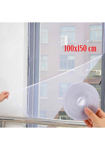 Evmoni Pencere Sinekliği Cırt Bantlı 100 Cm X 150 Cm