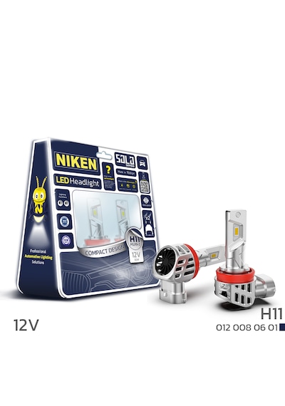 H11 Led Xenon Far Ampulü Solo Serisi Niken 8000 Lümen