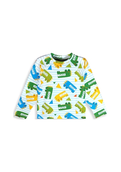 Denokids Uv Korumalı Timsah Erkek Çocuk Mayo T-shirt Renkli