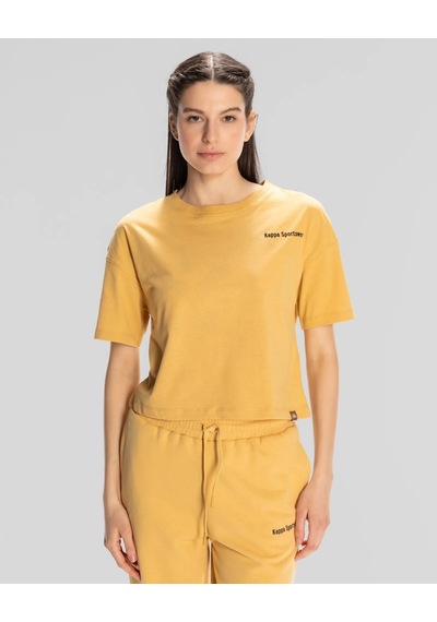 Kappa Authentic Jessa-Woman Kadın T-Shirt-Bej