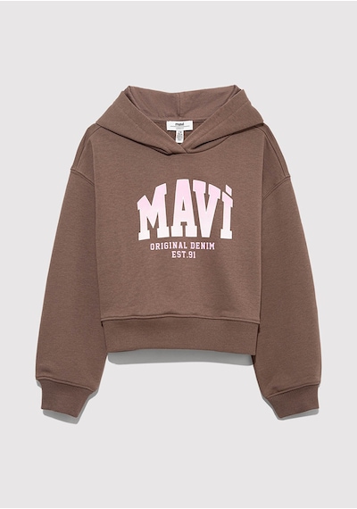 Mavi Koyu Kahve Kız Çocuk Sweatshirt M7s10124-87181 Koyu Kahve