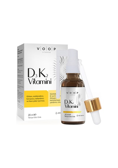 3 Adet Voop Vitamin D3k2 Sprey - Damla 20 Ml