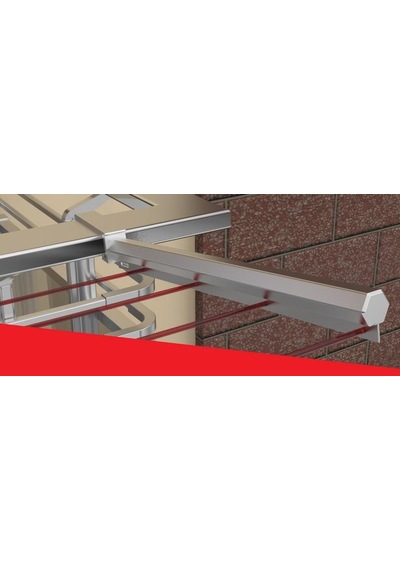 Koral Profil Alüminyum Balkon Çamaşır Kurutmalığı 60X25 Bronz