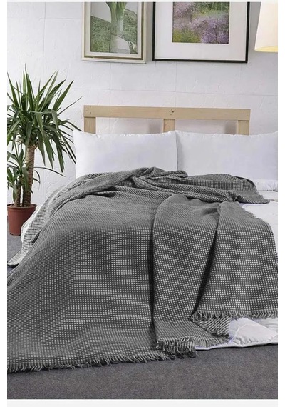 Lora Tek Kişilik Tek Pike 160x210 Cm Antrasit Antrasit