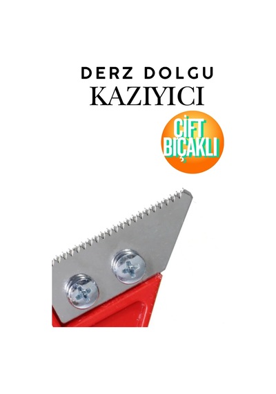 Eski Derz Kazıma Bıçağı - Testere Dişli Karbür Uçlu Derz Dolgu Temizleme Ve Yenileme Aparatı Profesyonel Derz Dolgu Kazıyıcı Bıçak - Testere Ağızlı Derz Temizleme Aparatı Temizlik Küreği Raspa