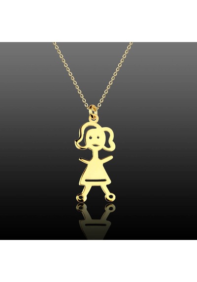 Kuyumcudukkani "annem" Sevgi Kolyesi-35046-g Gold