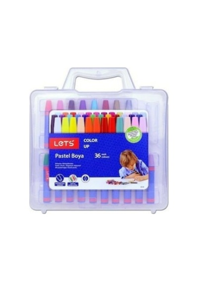 Lets 36 Renk Pastel Boya Plastik Çantalı