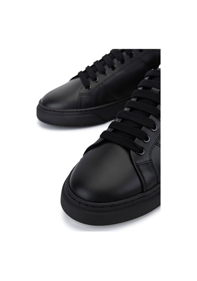 Mario Valentino Unisex Hakiki Deri Siyah Sneakers & Spor Ayakkabı 1040 95s3909 Ayk Sk25-26 Black/black Siyah - Çok Renkli