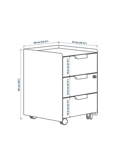 Ikea Trotten Keson, Beyaz, 40x56 Cm