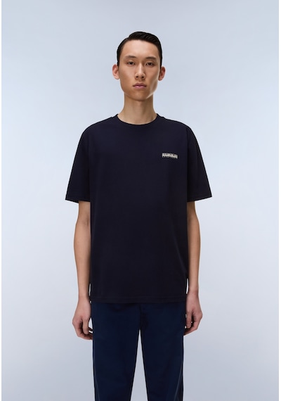 Napapijri S-small Box Ss Erkek T-shirt-31964 Koyu Lacivert