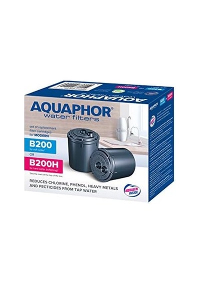 Aquaphor 4600987002149 Paket 2 Kartuş B200h Sert Su İçin, Plastik