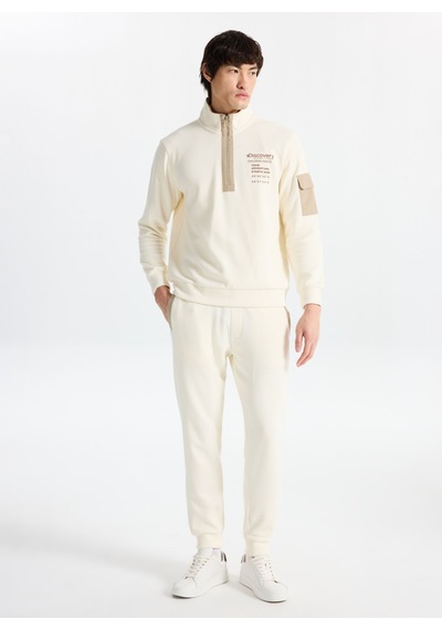 Discovery Expedition D5wm-ea3828 Ekru Relaxed Erkek Sweatpant Krem