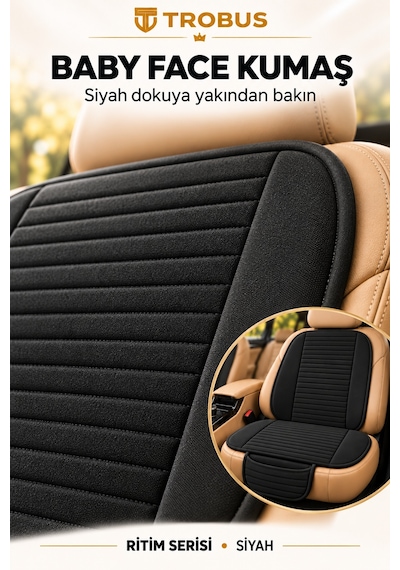 Trobus Ritim Dacia Dokker 2007-2012 Baby Face 7'li Koltuk Minderi Siyah